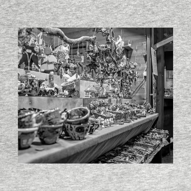 Homemade products for sale at a traditional Christmas market in Germany by yackers1